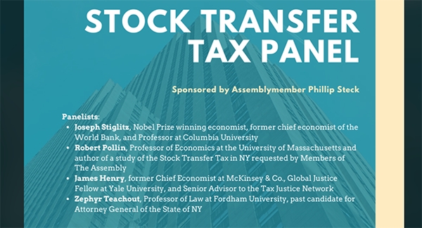 New York State Financial Transaction Tax Panel Discussion